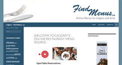 Desktop Screenshot of findmenus.ca