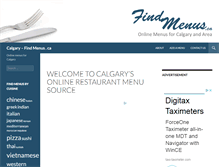 Tablet Screenshot of findmenus.ca